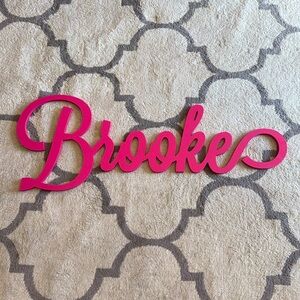 custom wooden name sign Brooke